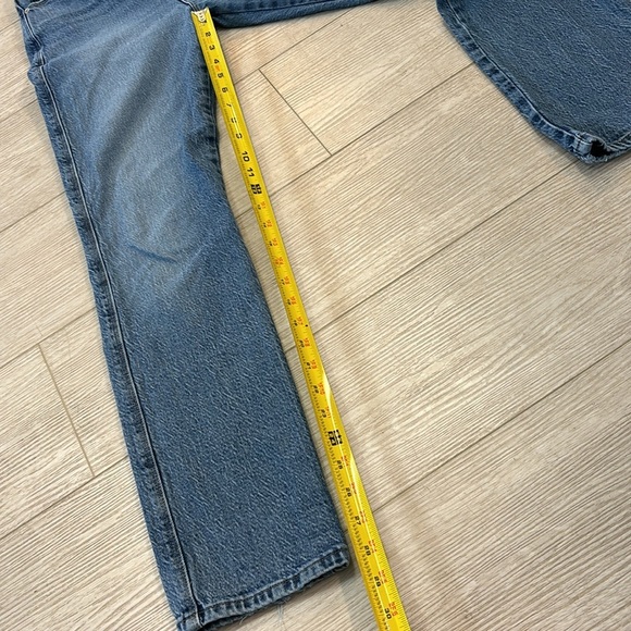 Frame le sylvie slender straight distress knee blue jeans size 25 - Picture 9 of 10